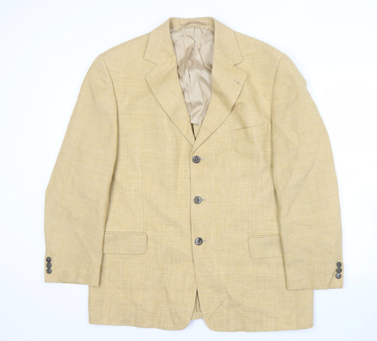Canda Men's Beige Blazer Size 52 Single-Breasted