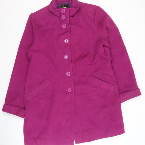 Elegance Women's Purple Coat Size 20 Button Details