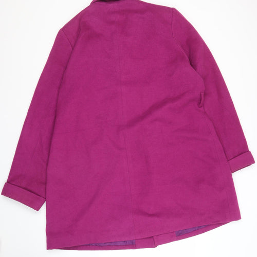 Elegance Women's Purple Coat Size 20 Button Details