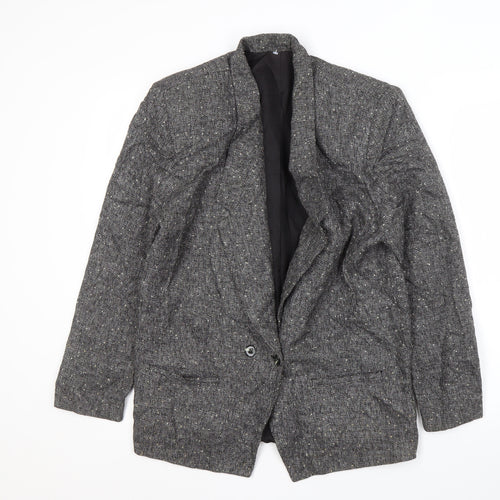 Michelle Stuart Women's Black Flecked Blazer Size 8