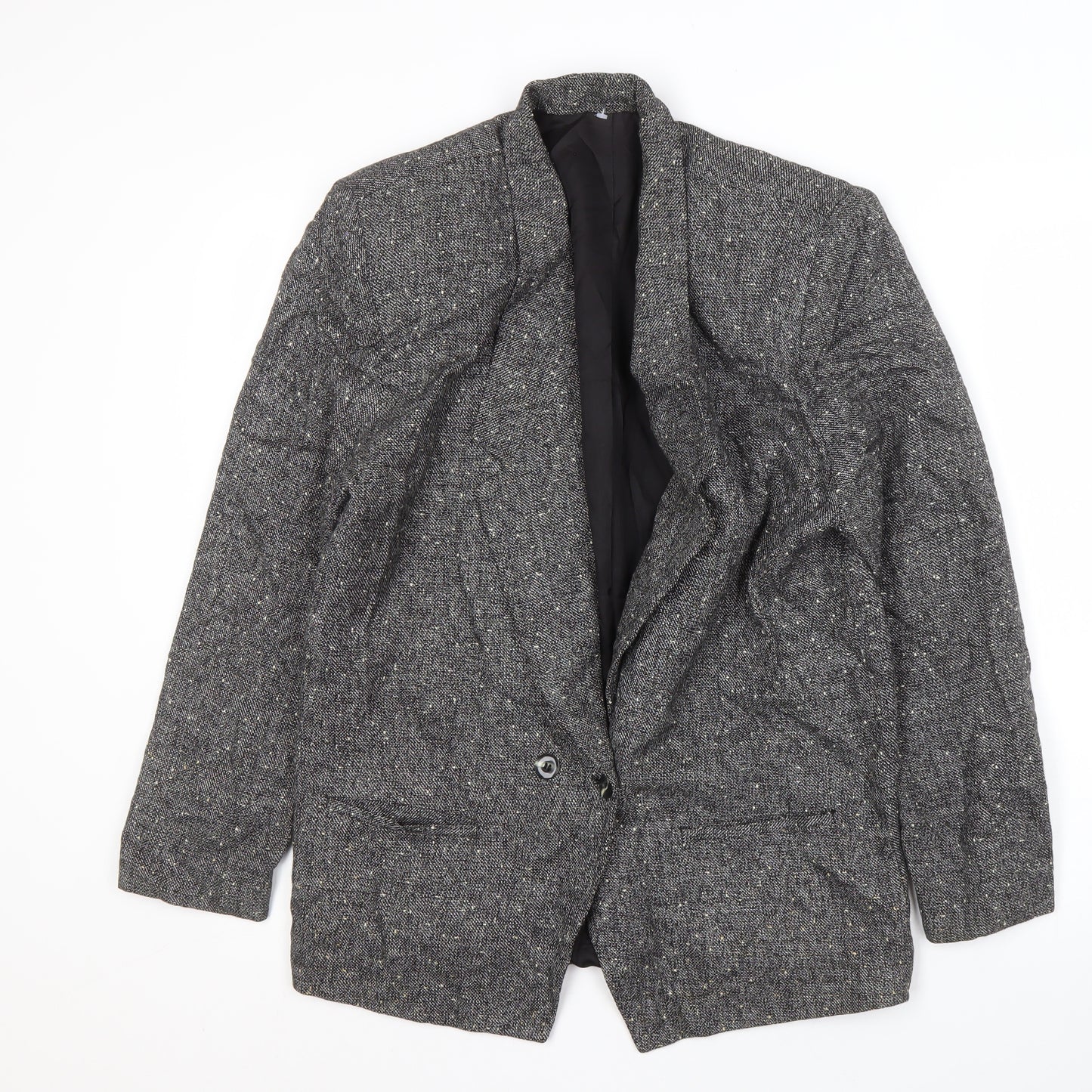 Michelle Stuart Women's Black Flecked Blazer Size 8