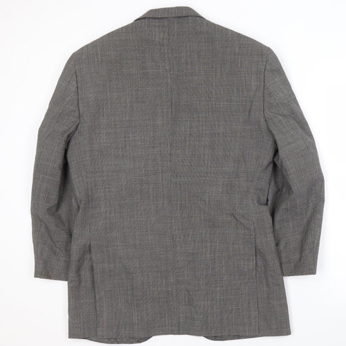 English Laundry Men's Grey Checked Blazer Size 38