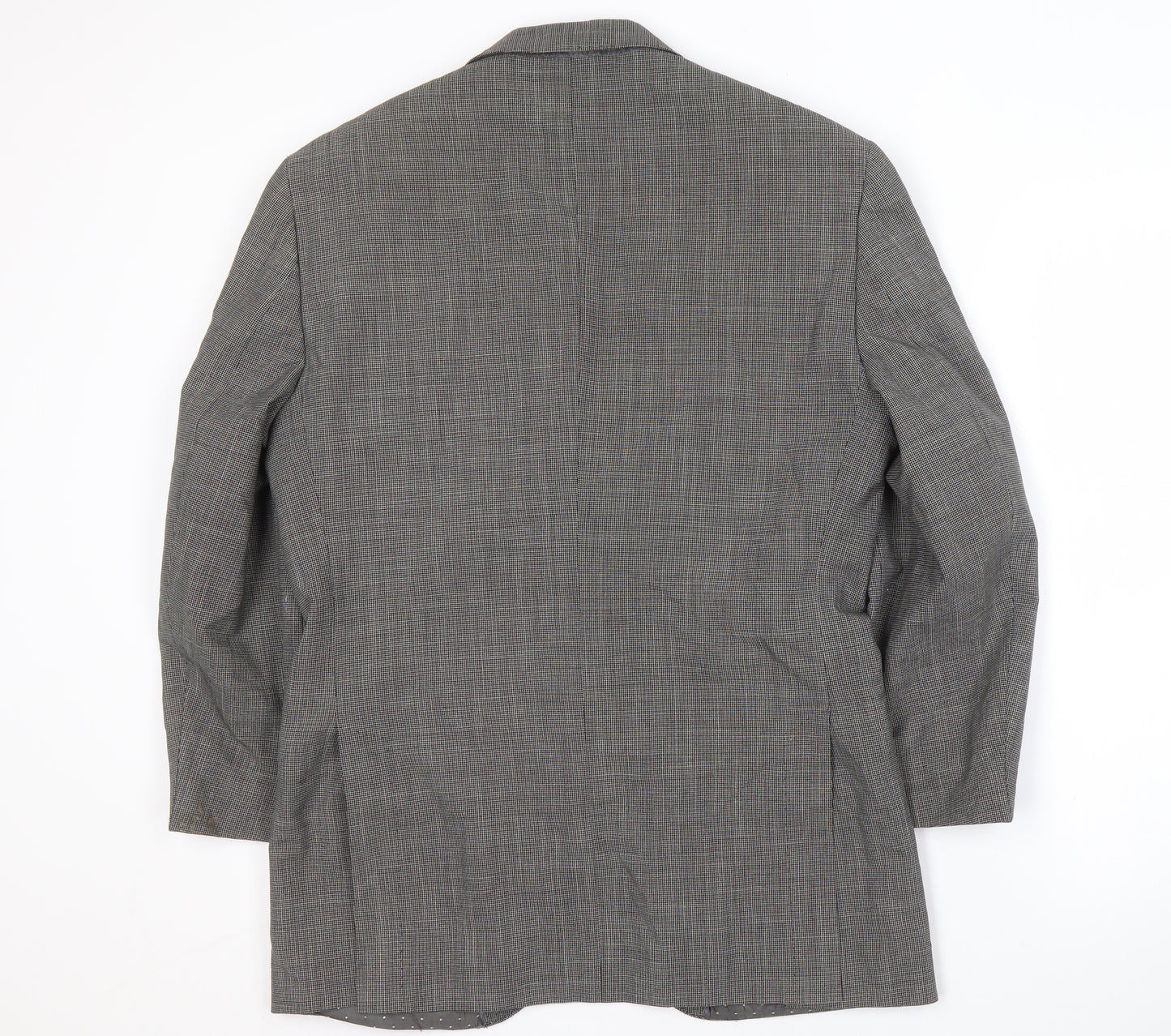 English Laundry Men's Grey Checked Blazer Size 38