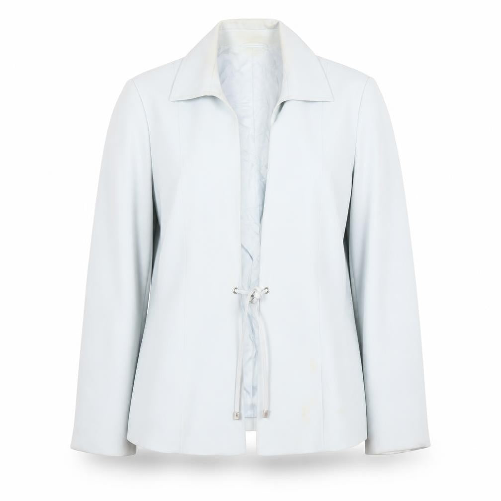 Front view of Bianca Women's Blue Blazer, size 12