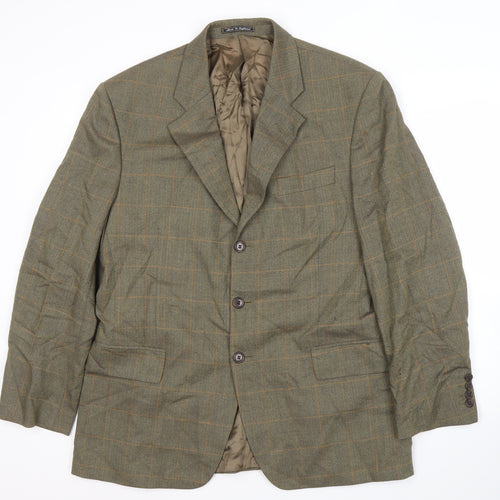 Austin Reed Men's Green Check Blazer, Size 42