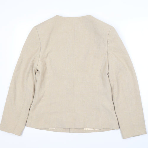 Celinsia Beige Women's Blazer L - Elegant Business Casual