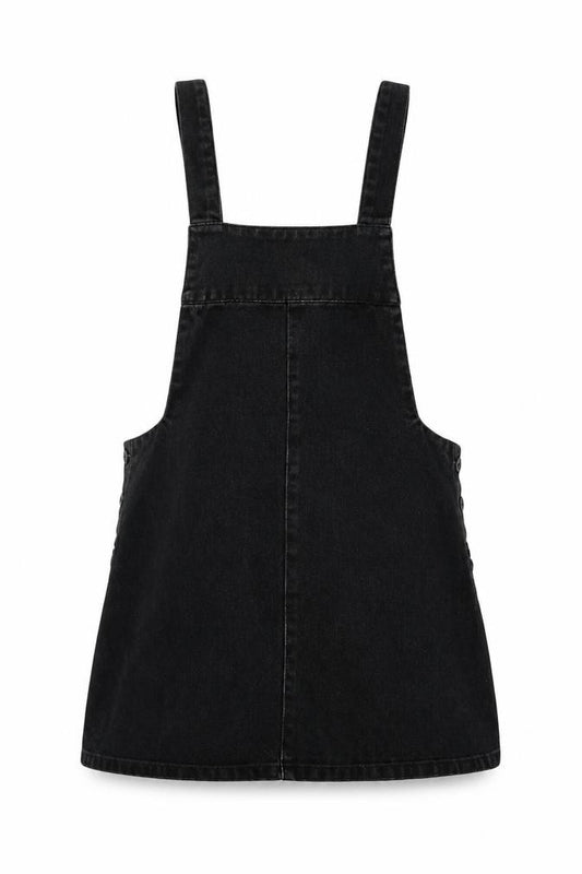 Front view of Zara Women's Black Pinafore Dress S