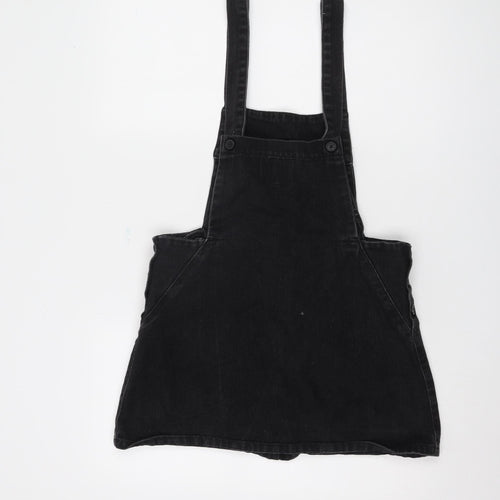 Zara Women's Black Pinafore Dress S