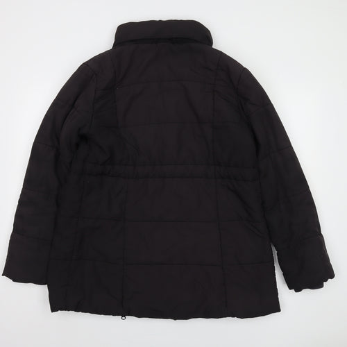 JoJo Maman Bébé Women's Black Padded Coat Size 12
