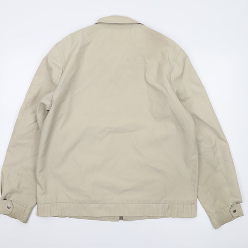 Grendale Men’s Beige Basic Jacket, L, Casual Spring/Autumn
