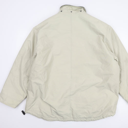 Mudie Men's Beige XL Basic Jacket with Full Zip