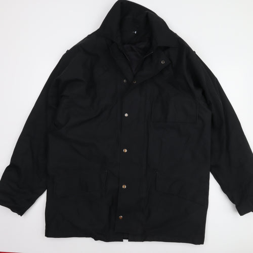 L.A. Corporate Men's Black Parka Jacket - L