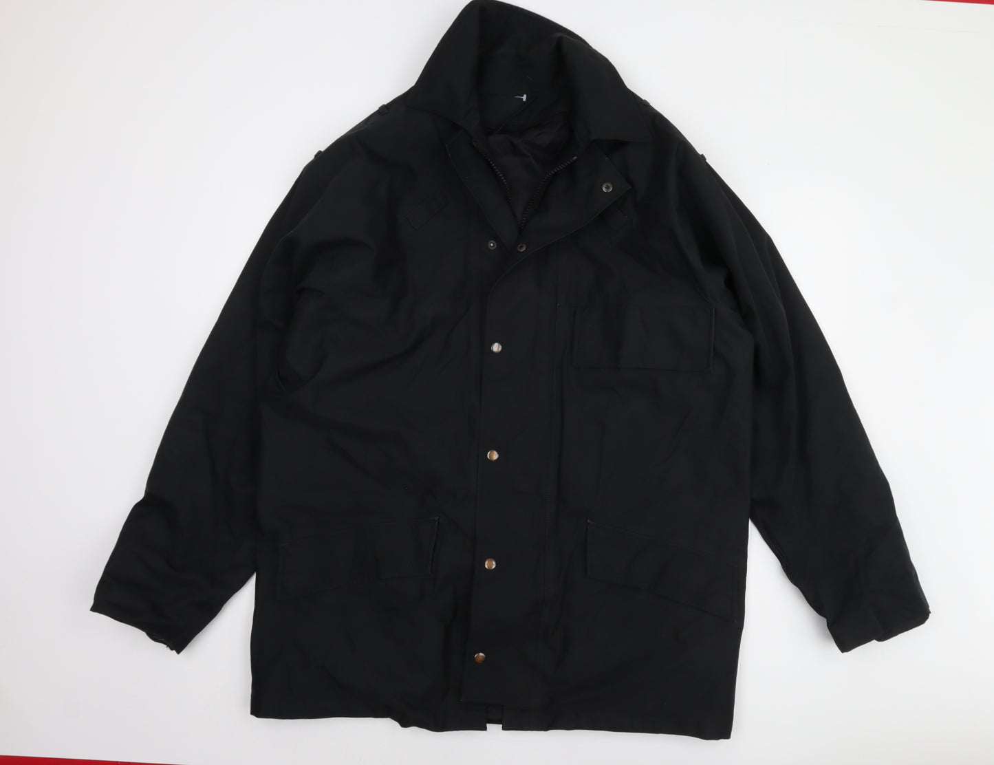 L.A. Corporate Men's Black Parka Jacket - L