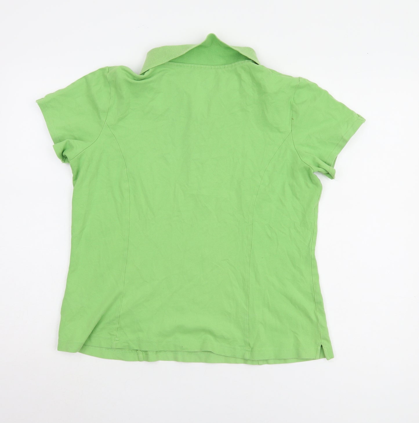 Riders by Lee Women's Green Polo Shirt L