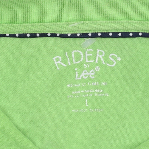 Riders by Lee Women's Green Polo Shirt L