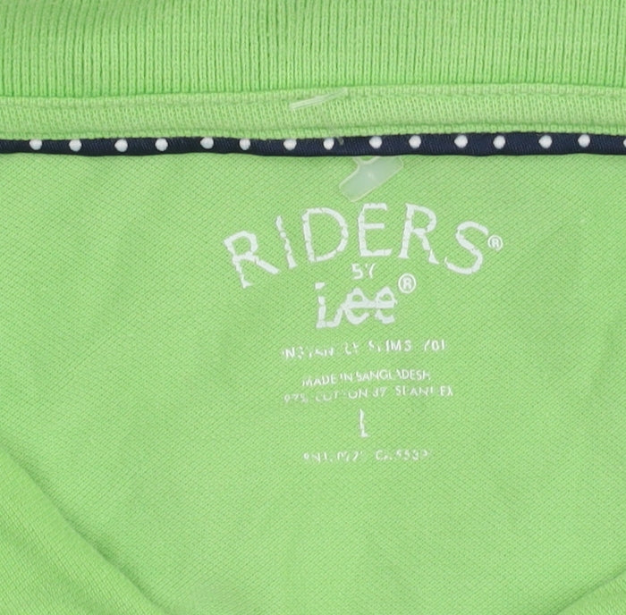 Riders by Lee Women's Green Polo Shirt L