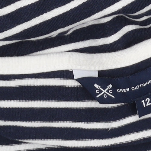 Crew Clothing Women's Blue Striped Tank Top Size 12