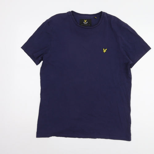 Lyle & Scott Men’s Blue T-Shirt Size L Short Sleeve