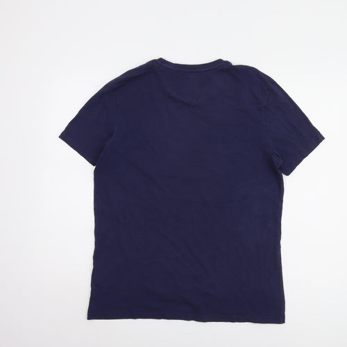 Lyle & Scott Men’s Blue T-Shirt Size L Short Sleeve