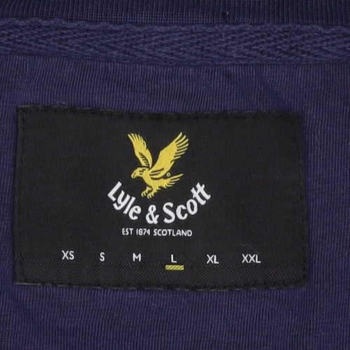 Lyle & Scott Men’s Blue T-Shirt Size L Short Sleeve