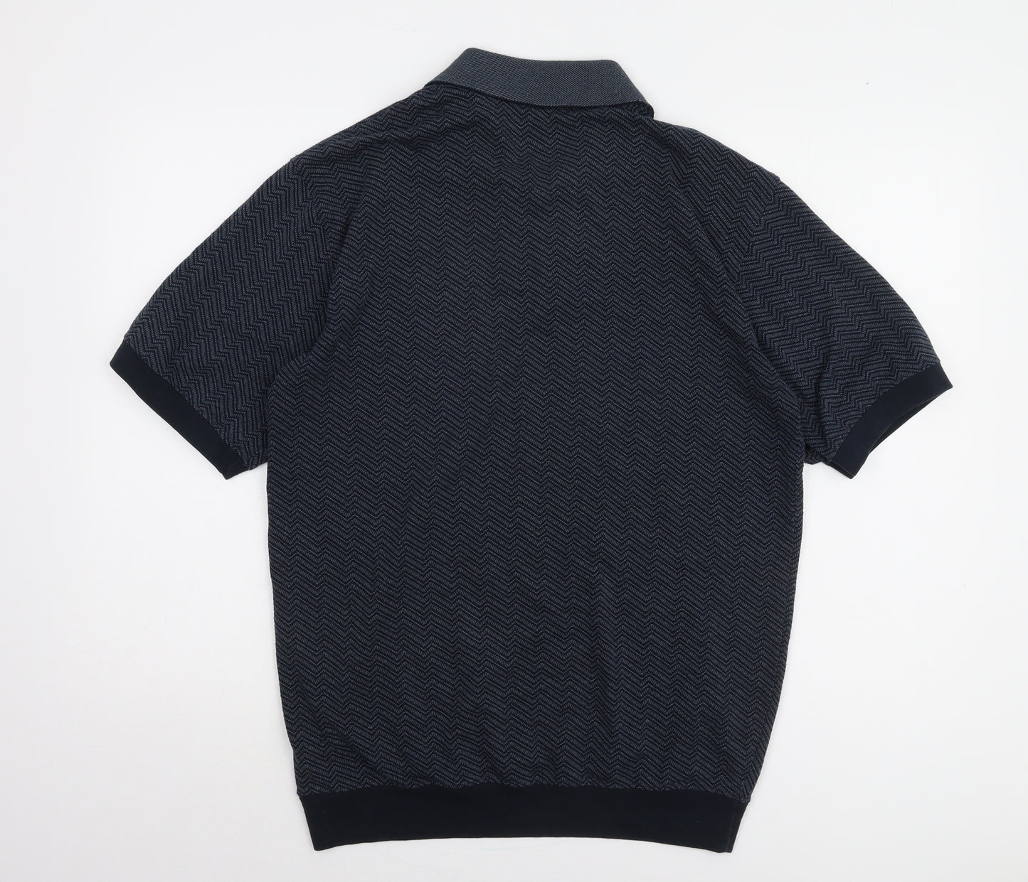 Penmans Men's Black Short Sleeve Polo Size L