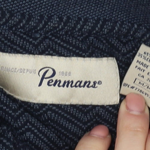 Penmans Men's Black Short Sleeve Polo Size L