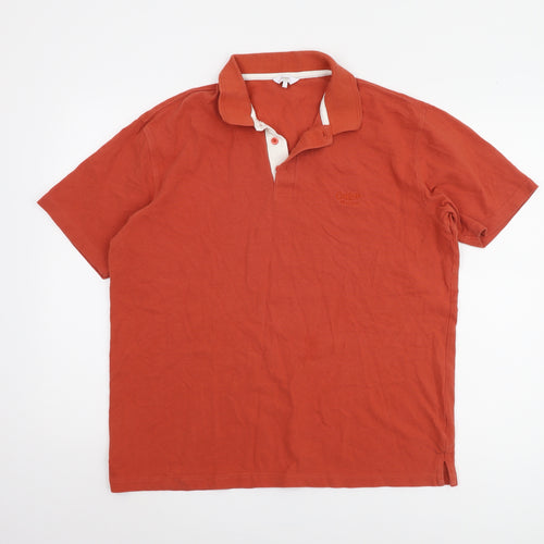 Cotton Traders Men's Red Polo Shirt Size L