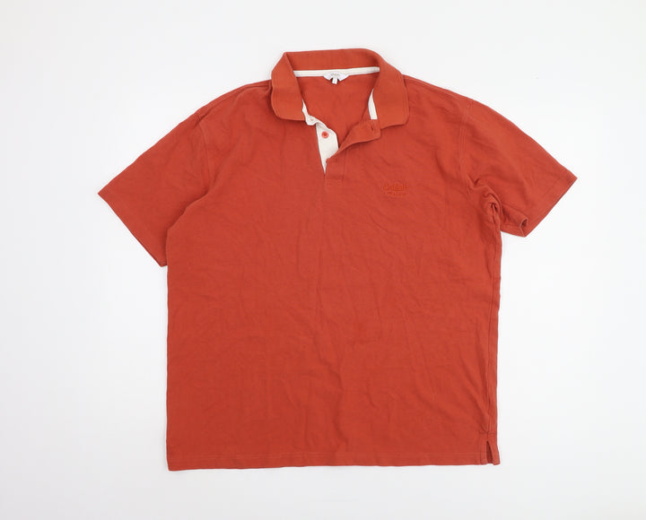 Cotton Traders Men's Red Polo Shirt Size L