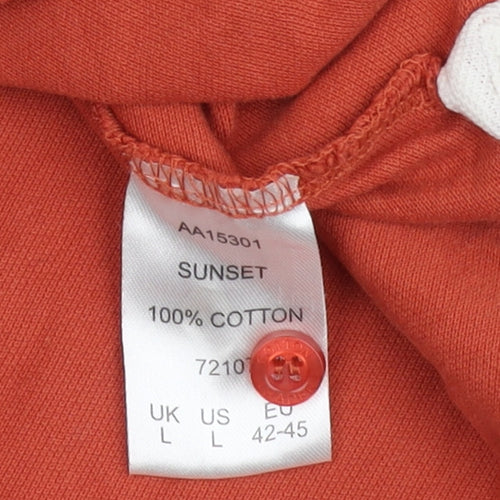 Cotton Traders Men's Red Polo Shirt Size L