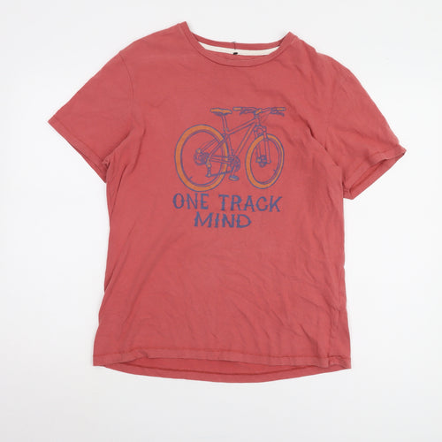 Fat Face Men's Red Biker Graphic T-Shirt Size S