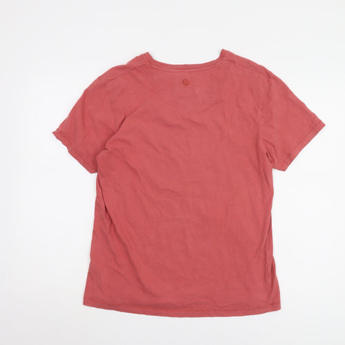 Fat Face Men's Red Biker Graphic T-Shirt Size S