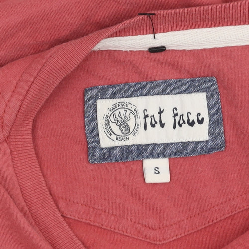 Fat Face Men's Red Biker Graphic T-Shirt Size S