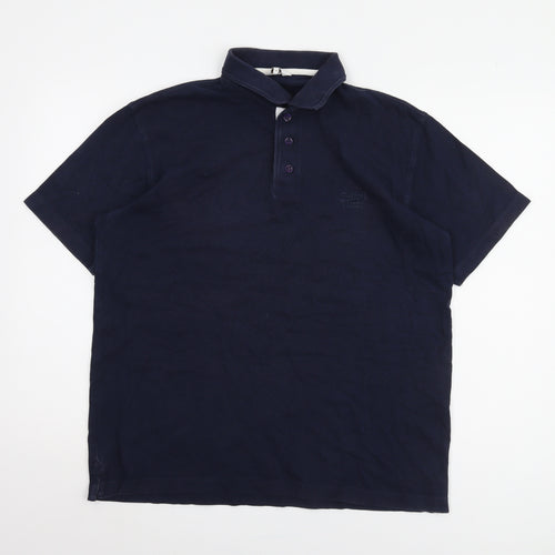 Cotton Traders Men's Blue Polo Shirt M
