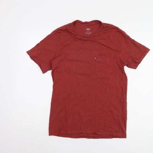 Levi's Men's Red Crew Neck T-Shirt Size S