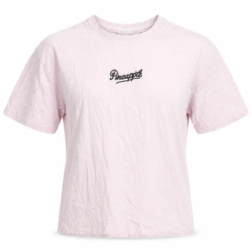 Pineapple Women’s Pink XS Embroidered T-Shirt