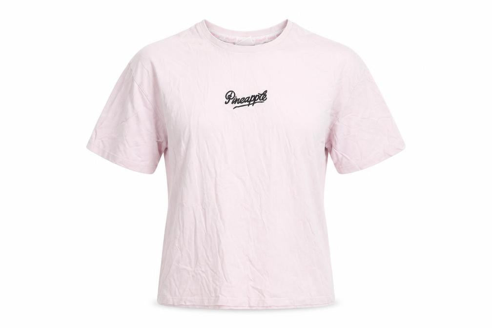 Pineapple Women’s Pink XS Embroidered T-Shirt