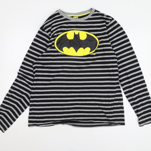 Batman Striped Long Sleeve T-Shirt for Men - Large