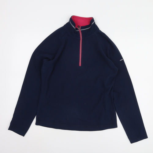 Trespass Women's Blue Mock Neck Fleece Sweatshirt M