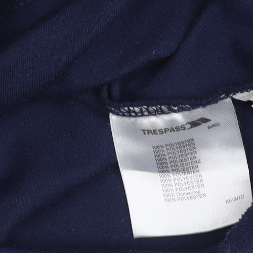 Trespass Women's Blue Mock Neck Fleece Sweatshirt M