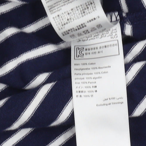 Joules Women's Navy Striped Long Sleeve Cotton T-Shirt