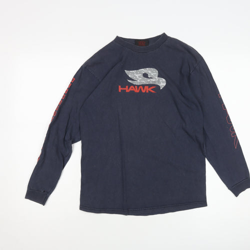 Hawk Boys Blue Sweatshirt L Long Sleeve Graphic