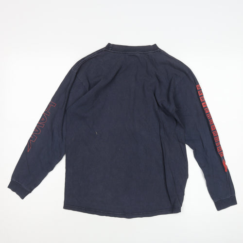 Hawk Boys Blue Sweatshirt L Long Sleeve Graphic