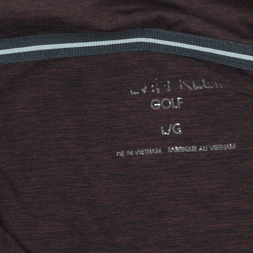 Calvin Klein Men's Brown Polo Shirt L Golf Style