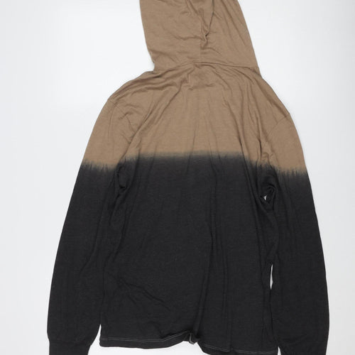 Disney Women's Brown Colourblock Hoodie S