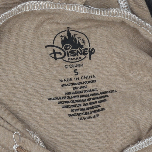 Disney Women's Brown Colourblock Hoodie S