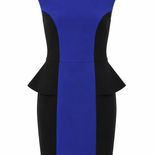 Lipsy Women's Blue Black Bodycon Dress Size 12
