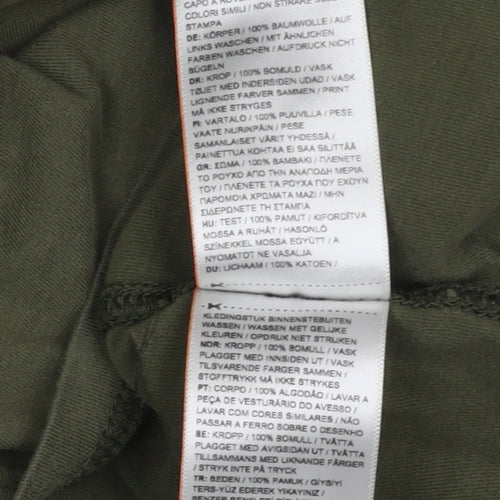Superdry Men's Green Cotton T-Shirt, Size S, Crew Neck