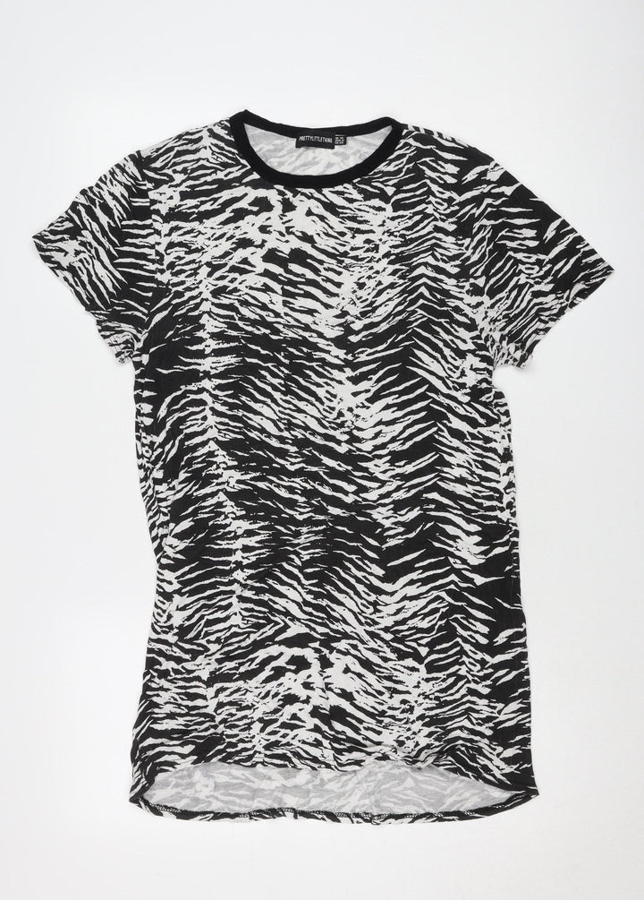 PrettyLittleThing Women's Black T-Shirt Dress, Size 10