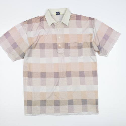 Pegasus Men's Multicoloured Check Polo Shirt M