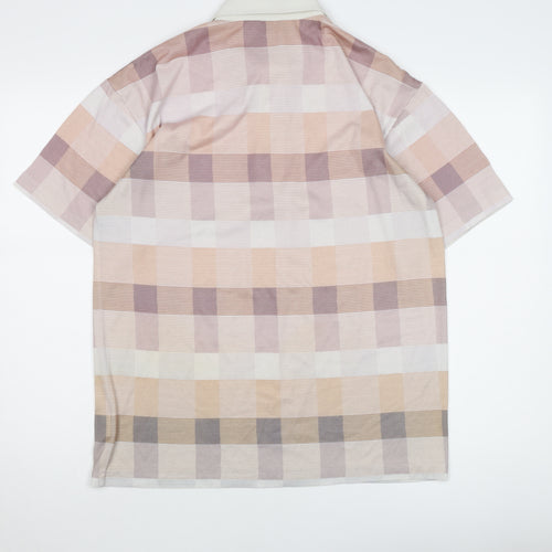 Pegasus Men's Multicoloured Check Polo Shirt M